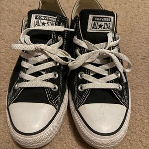 Unisex Converse Black Athletic Shoes W9/M7